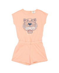 Combi-short Tiger iconique sans manche - Rose Saumone