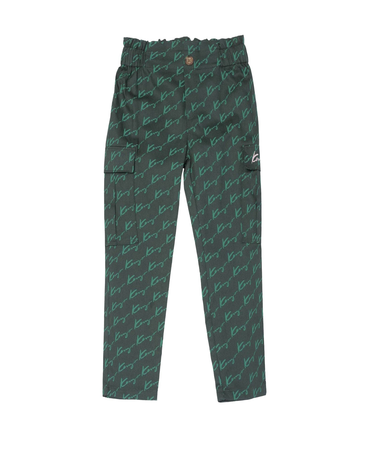 Pantalon loose à ceinture élastique - Prussian Green