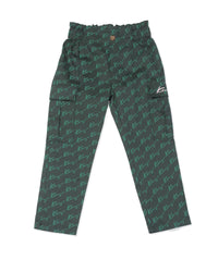 Pantalon loose à ceinture élastique - Prussian Green