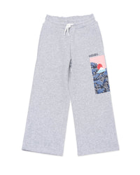 Straight-leg jogging trousers - Mottled Grey