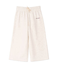 Jupe-culotte en molleton - Ecru Chiné