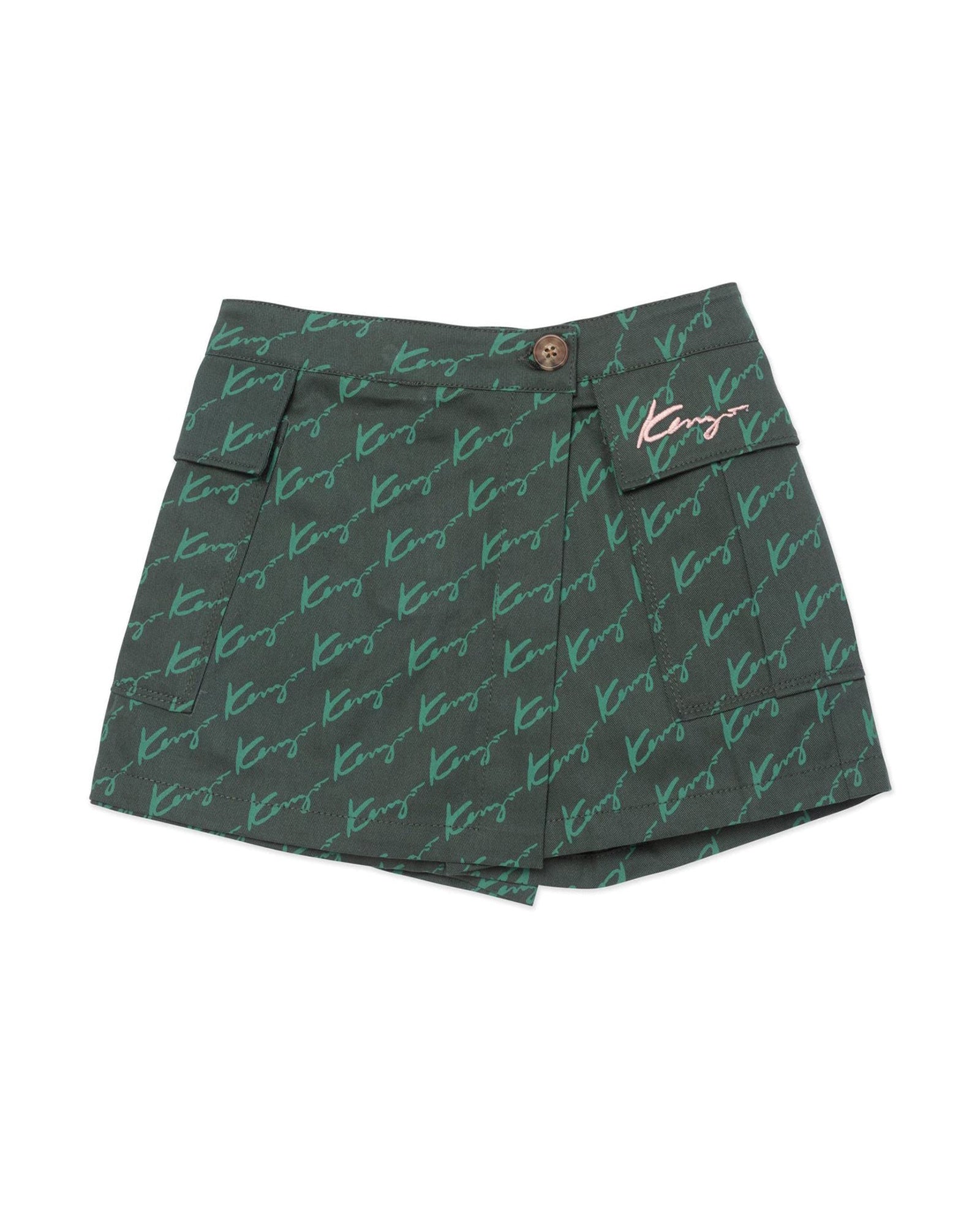 Jupe Takada en imprimé - Prussian Green