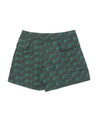 Jupe-short all-over - Prussian Green