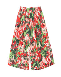 Jupe culotte en popeline - Rouge Ecarla