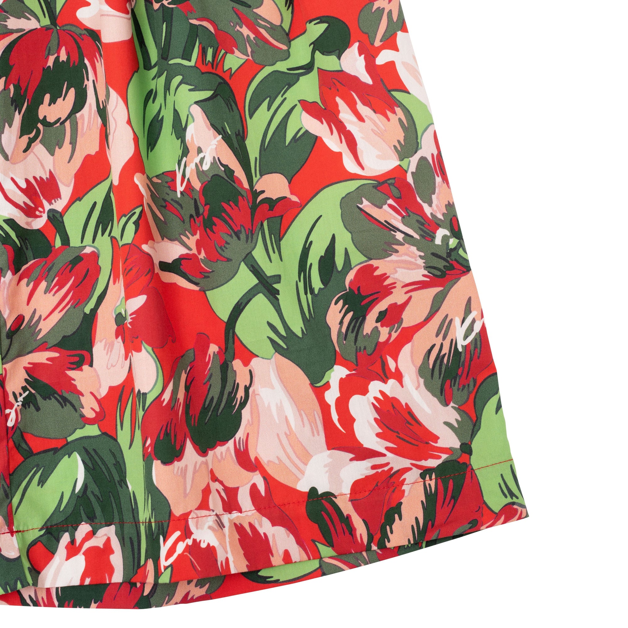 Jupe culotte en popeline - Rouge Ecarla