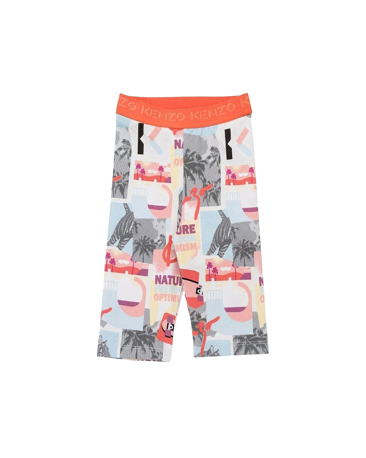 Short sycliste à imprimés - Rouge Corail