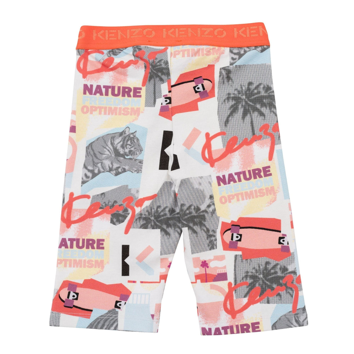 Short sycliste à imprimés - Rouge Corail