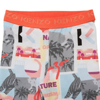 Short sycliste à imprimés - Rouge Corail