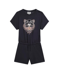 Combi-short en maille piquée - Plomb
