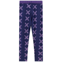 Legging en jersey technique à imprimé Cross - Royal Purple