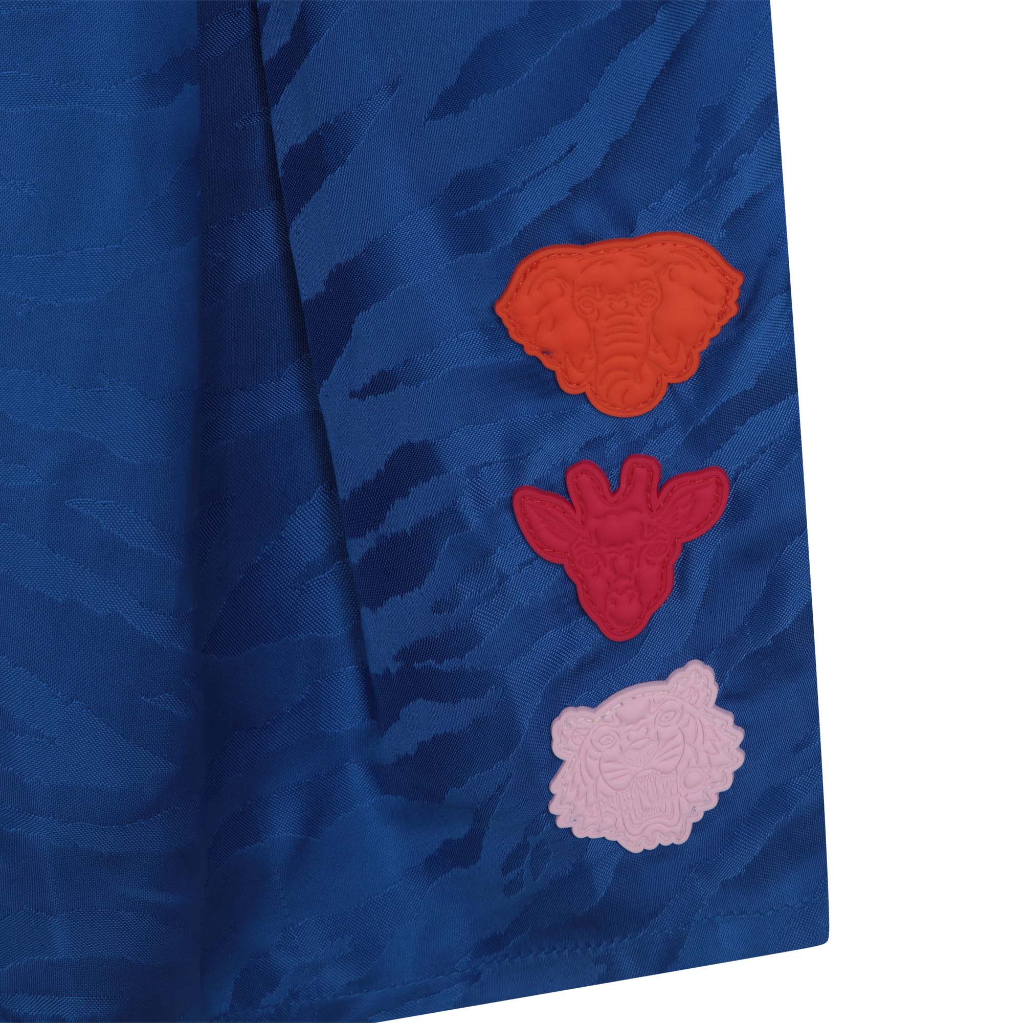 Tiger stripes taffeta trousers - Wave Blue