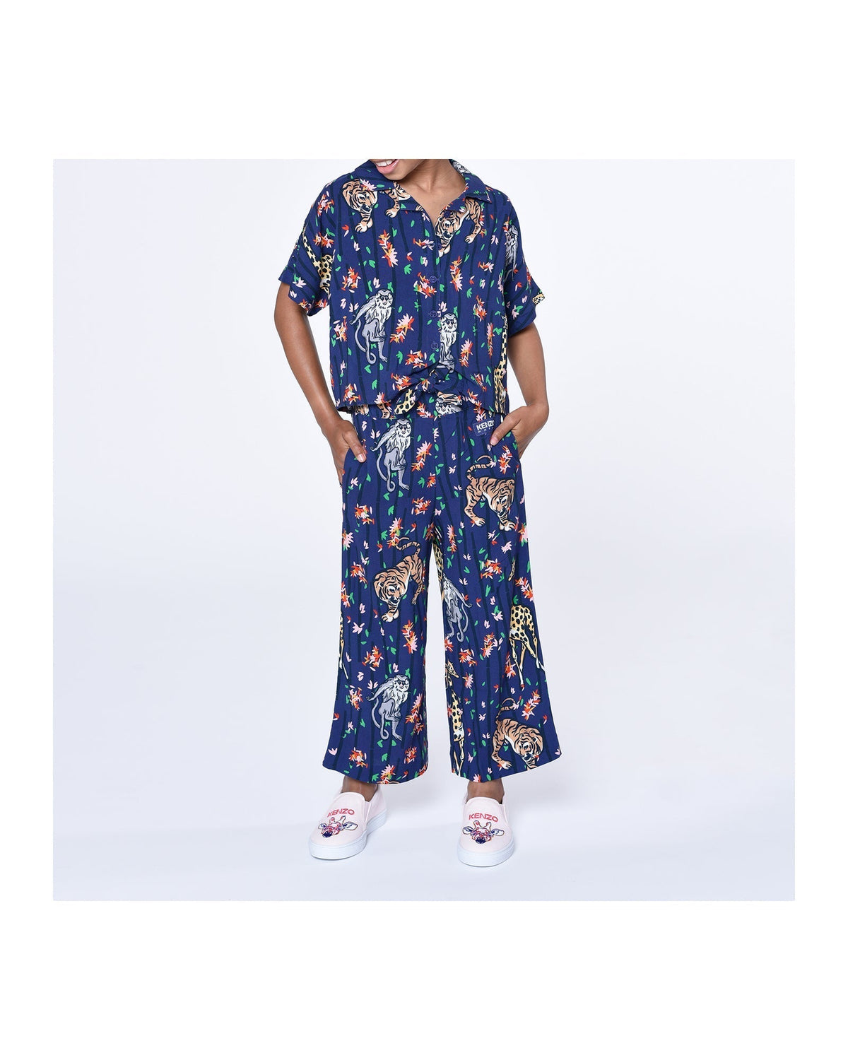 Jupe-culotte à motif - Thistle Blue