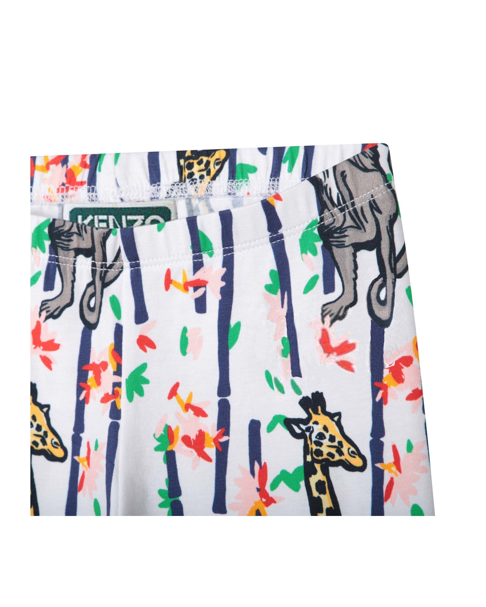 Legging à motif en coton - Blanc