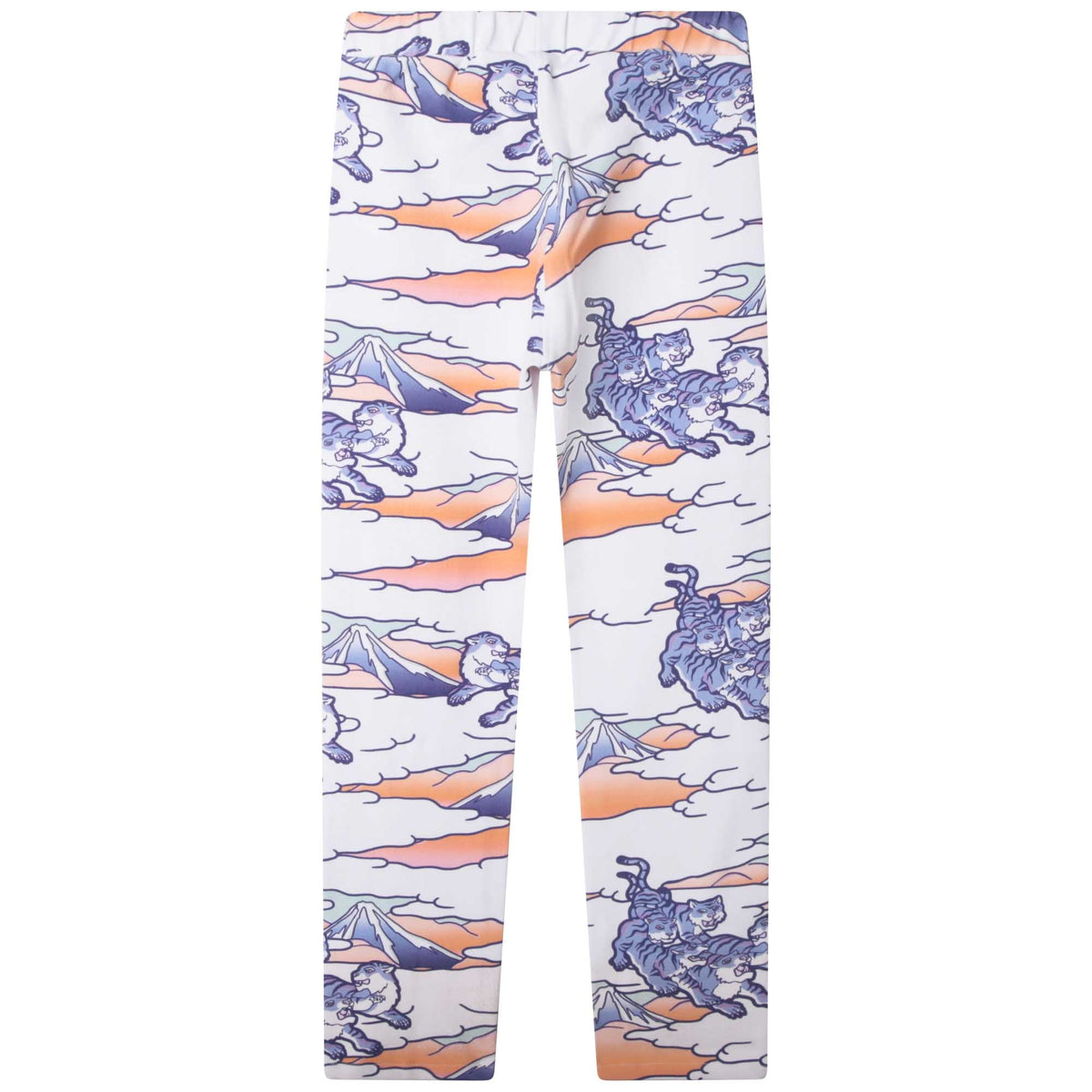 Jegging en sergé imprimé intégral - Blanc
