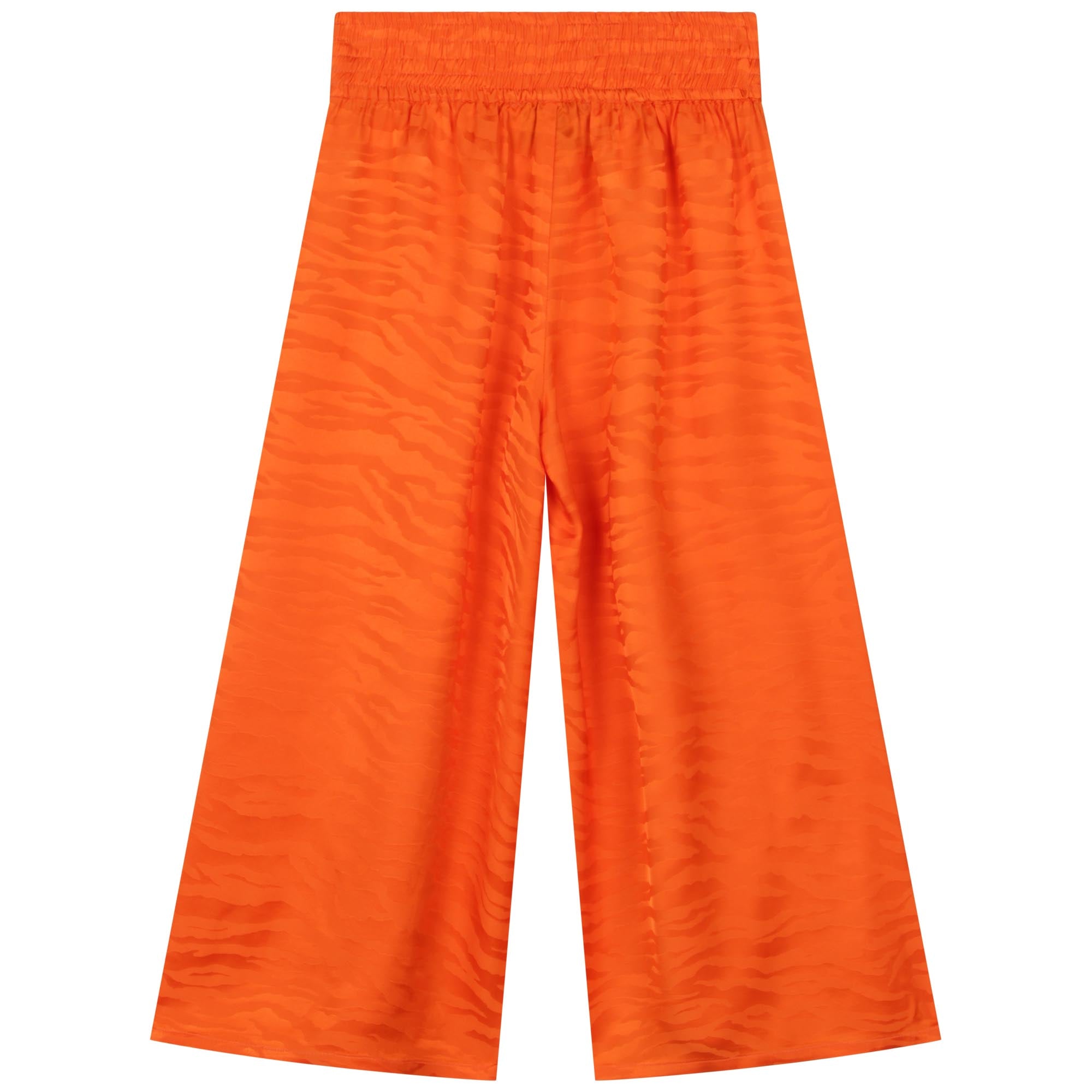 Jupe culotte à rayures - Orange fonce