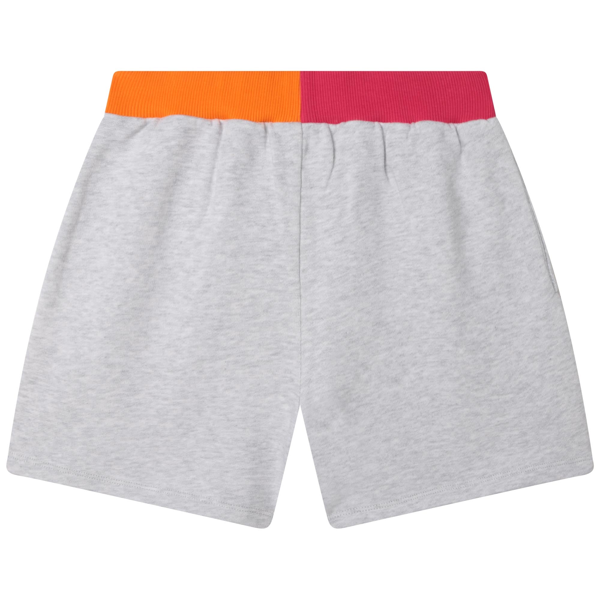 Short en molleton chiné - Gris Clair