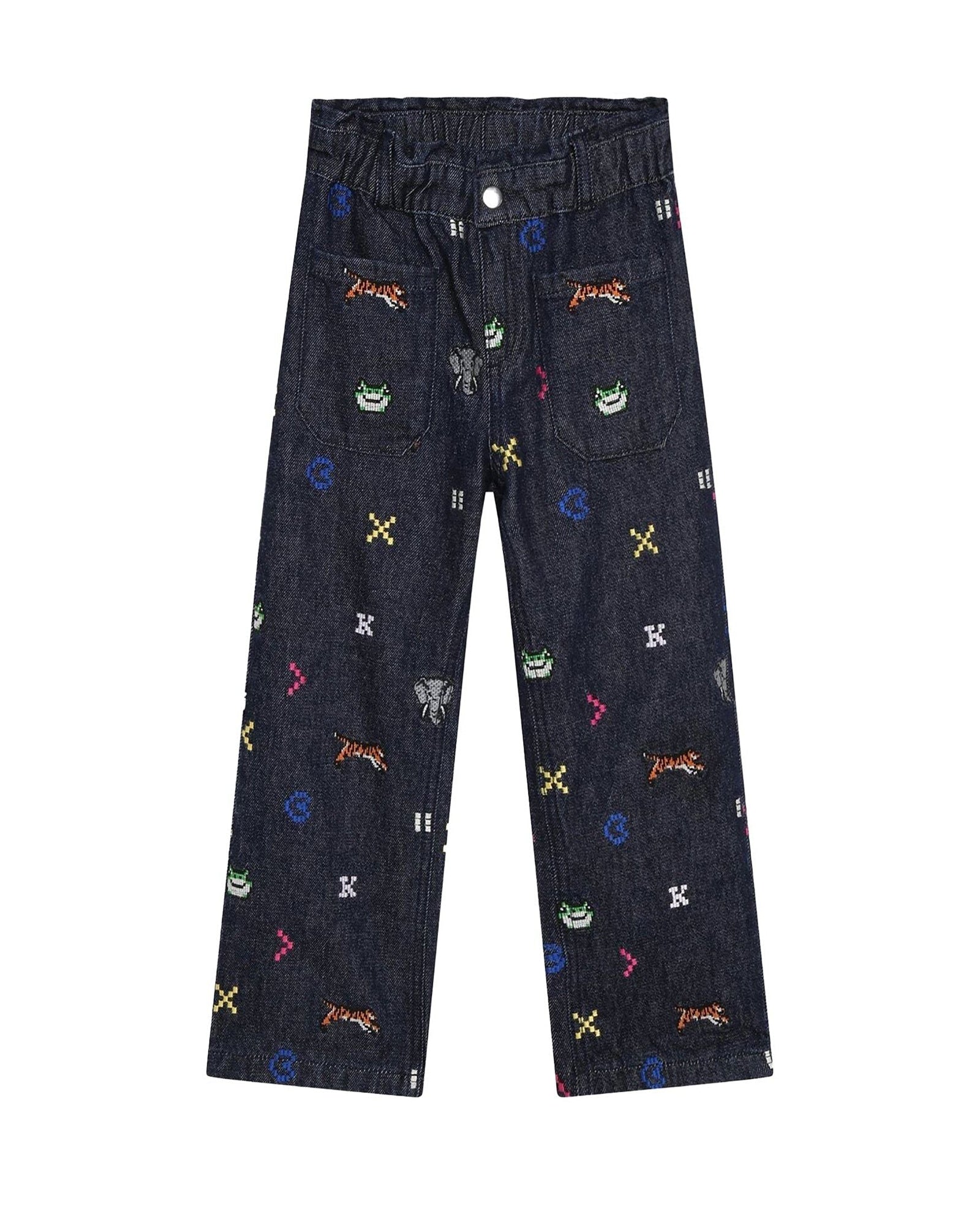 Pantalon denim en coton - Denim brut