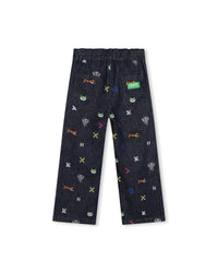 Pantalon denim en coton - Denim brut