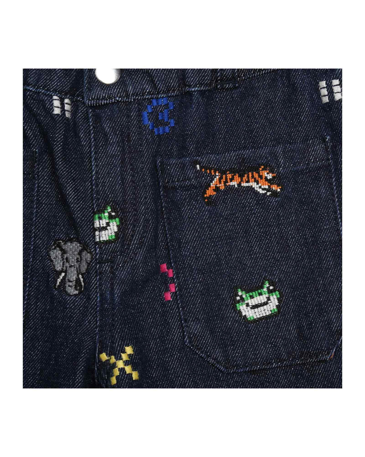 Pantalon denim en coton - Denim Brut