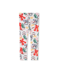 Pantalon legging en coton - Ivoire