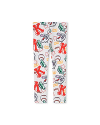 Pantalon legging en coton - Ivoire