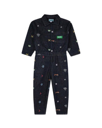 Combinaison en coton - Denim Brut