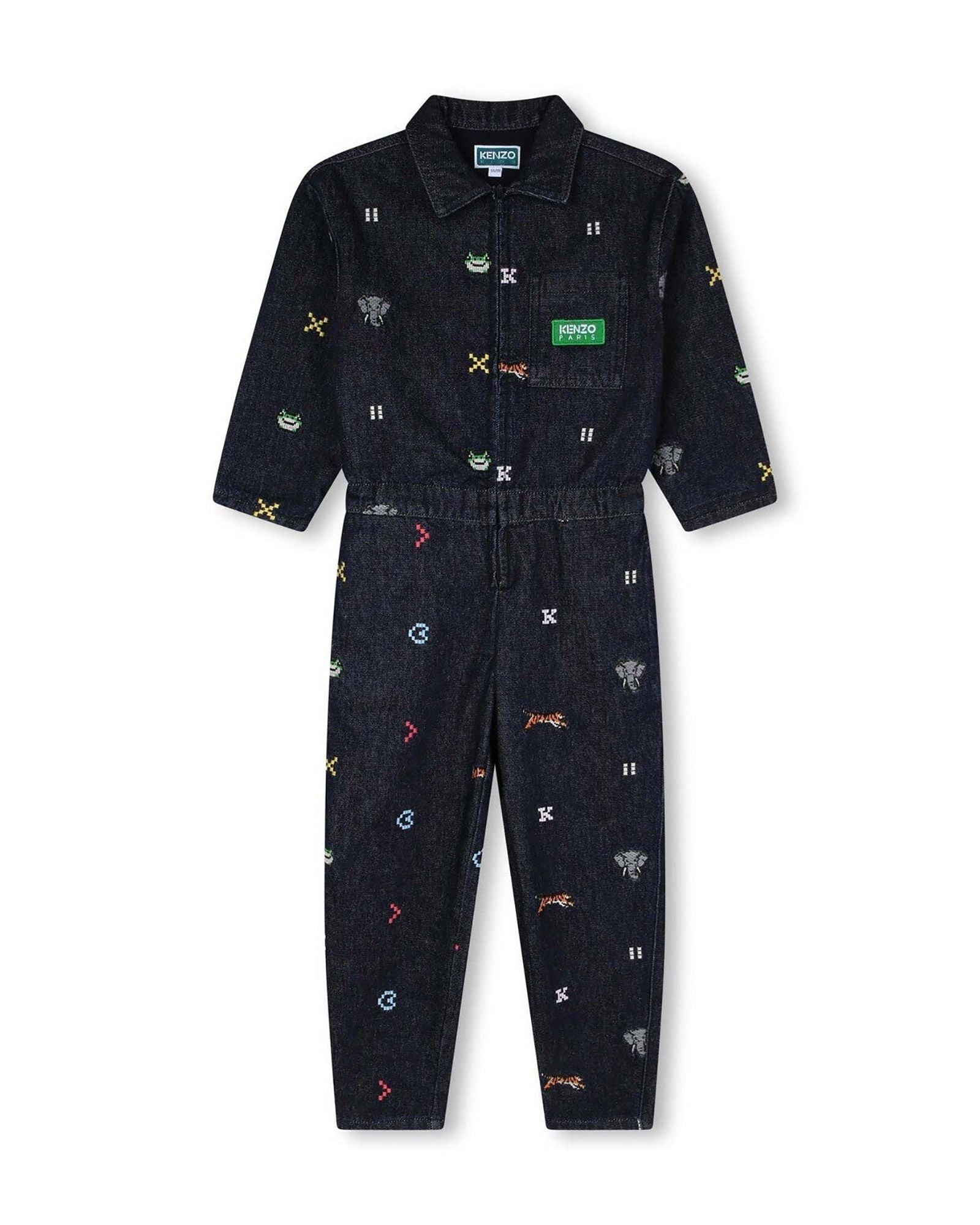 Combinaison en coton - Denim brut
