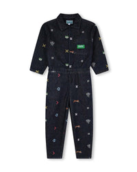 Combinaison en coton - Denim Brut