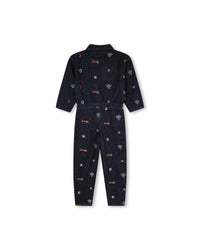 Combinaison en coton - Denim brut
