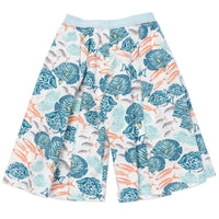 Jupe-culotte «sous l'océan» - Blanc Cassé
