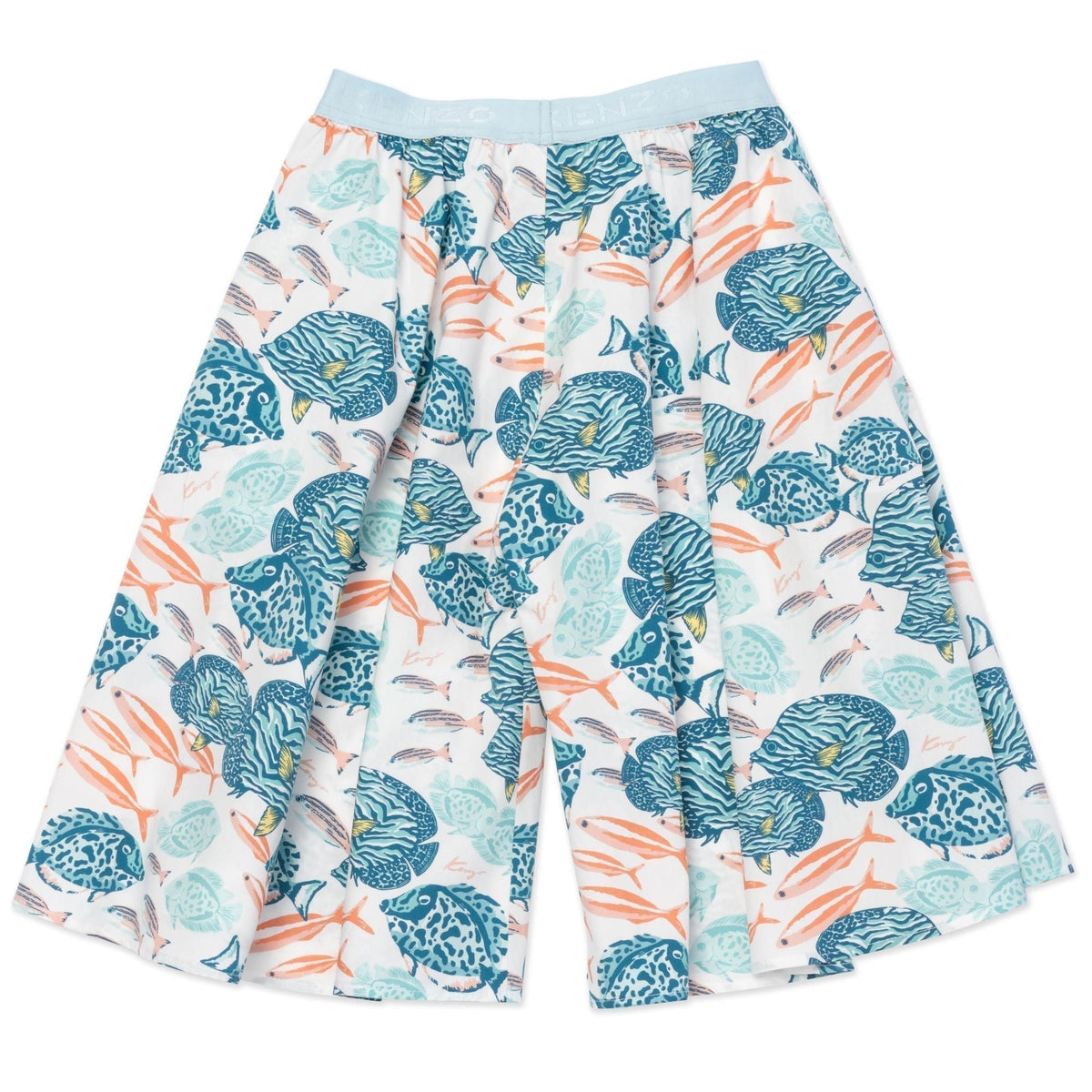 Jupe-culotte «sous l'océan» - Blanc Cassé