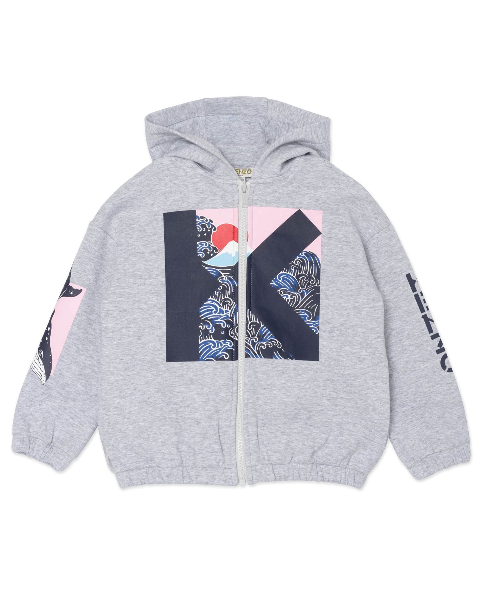Sweat à capuche - Gris Chiné