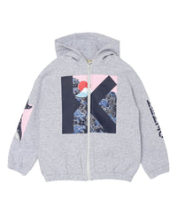 Sweatshirt à capuche - Gris Chiné