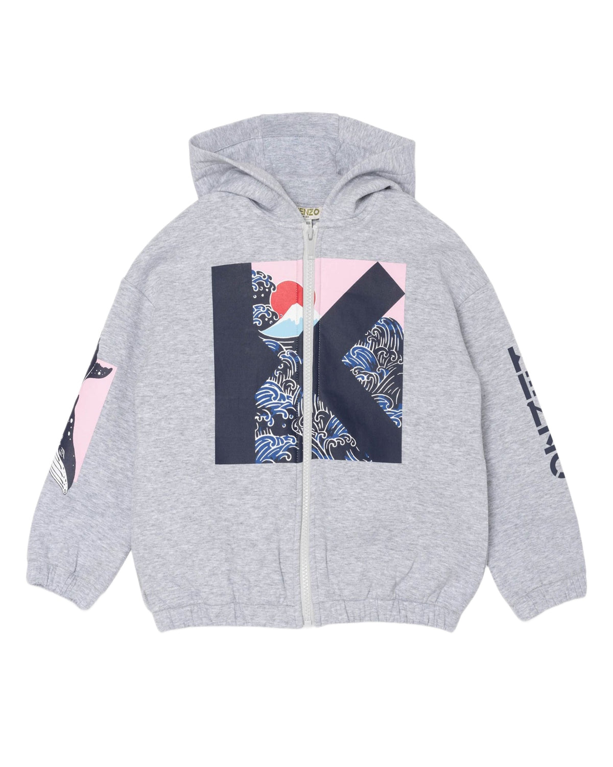 Sweatshirt à capuche - Gris Chiné