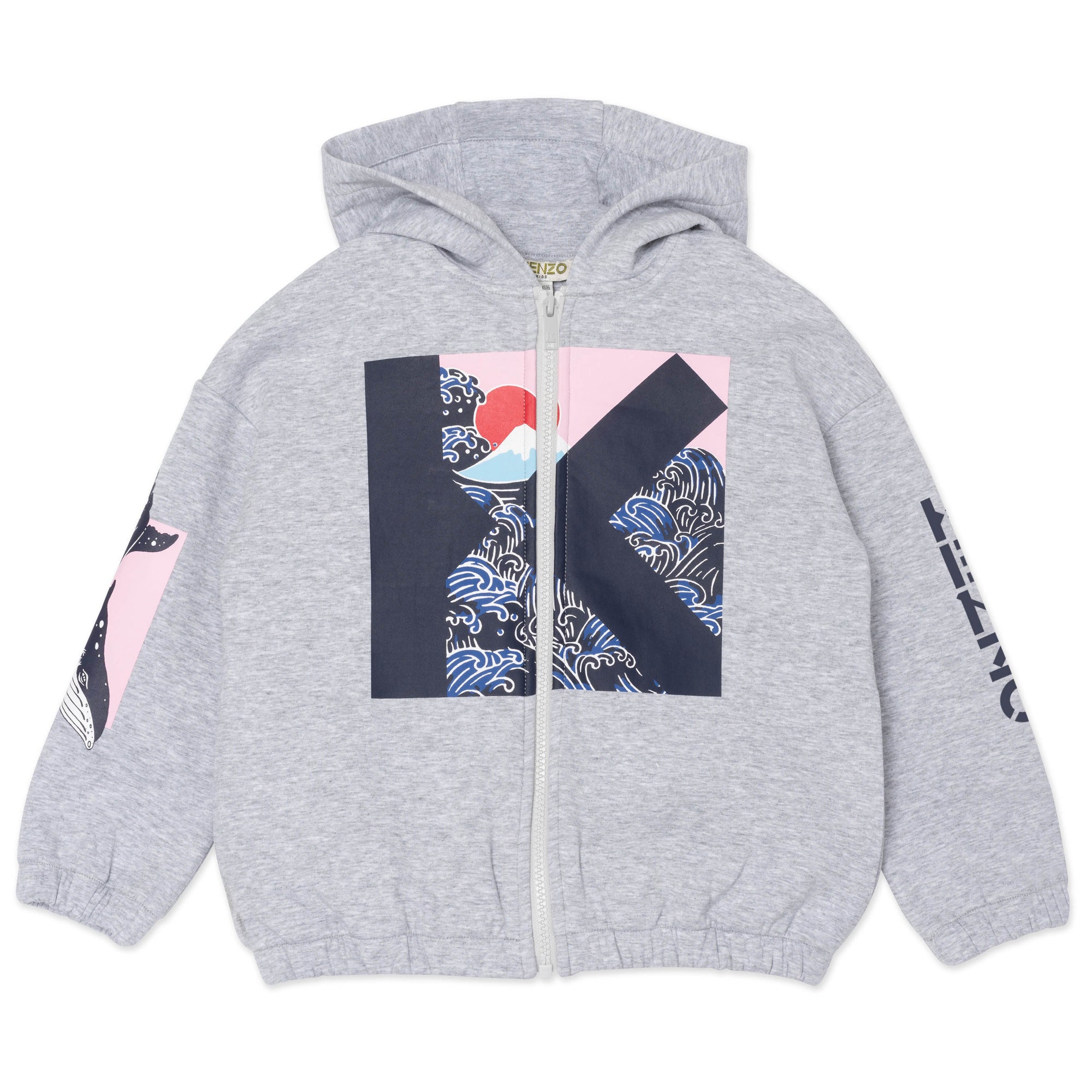 Sweat à capuche - Gris Chiné