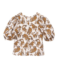 Blouse en imprimé - Naturel