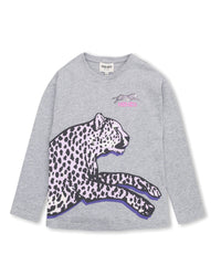 T-shirt avec visuel saisonnier illustré - Gris chiné