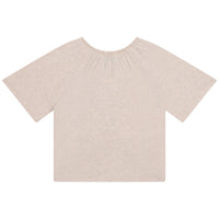 Tiger ruffled T-shirt - Heather ecru