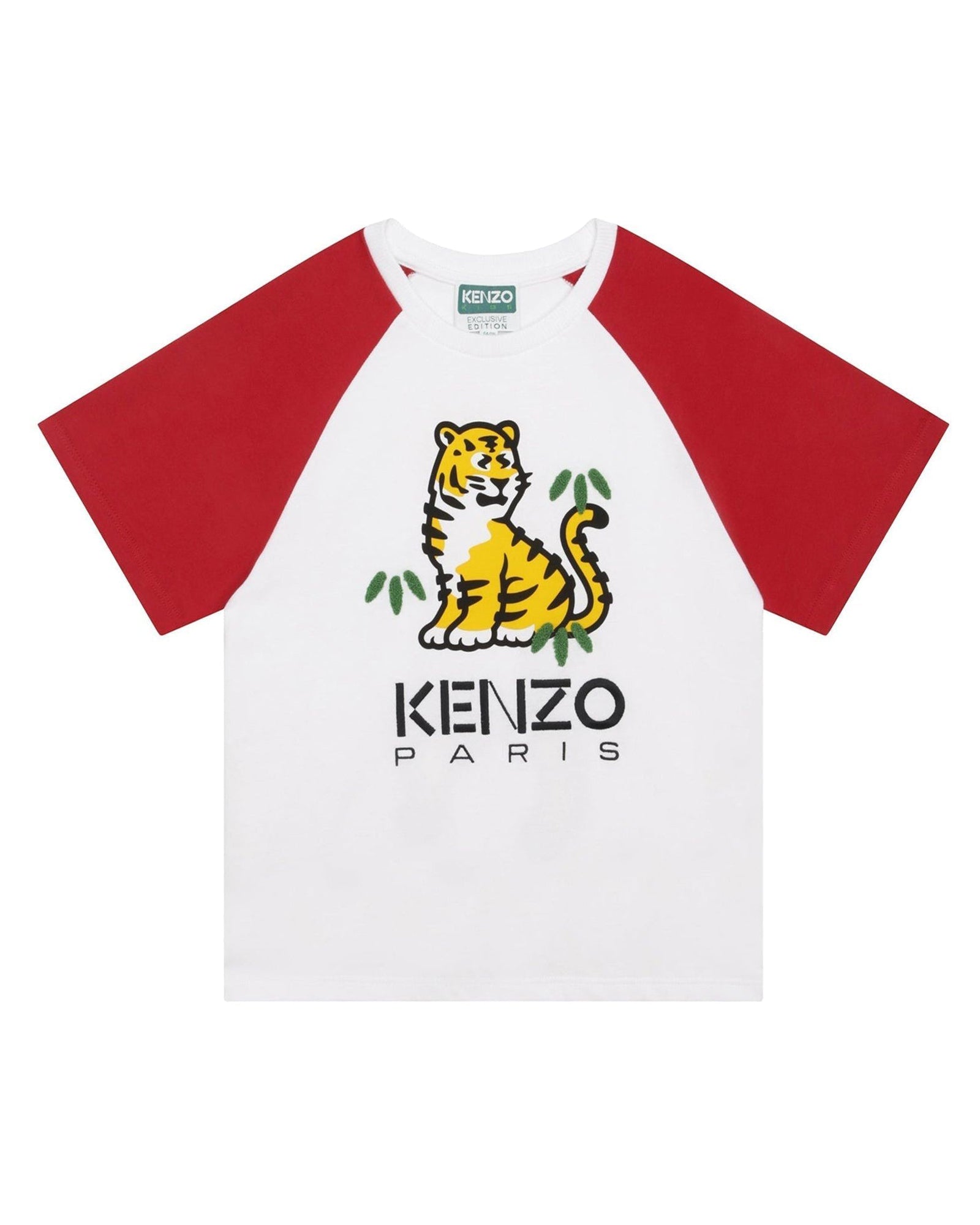 Contrast short-sleeved T-shirt - White