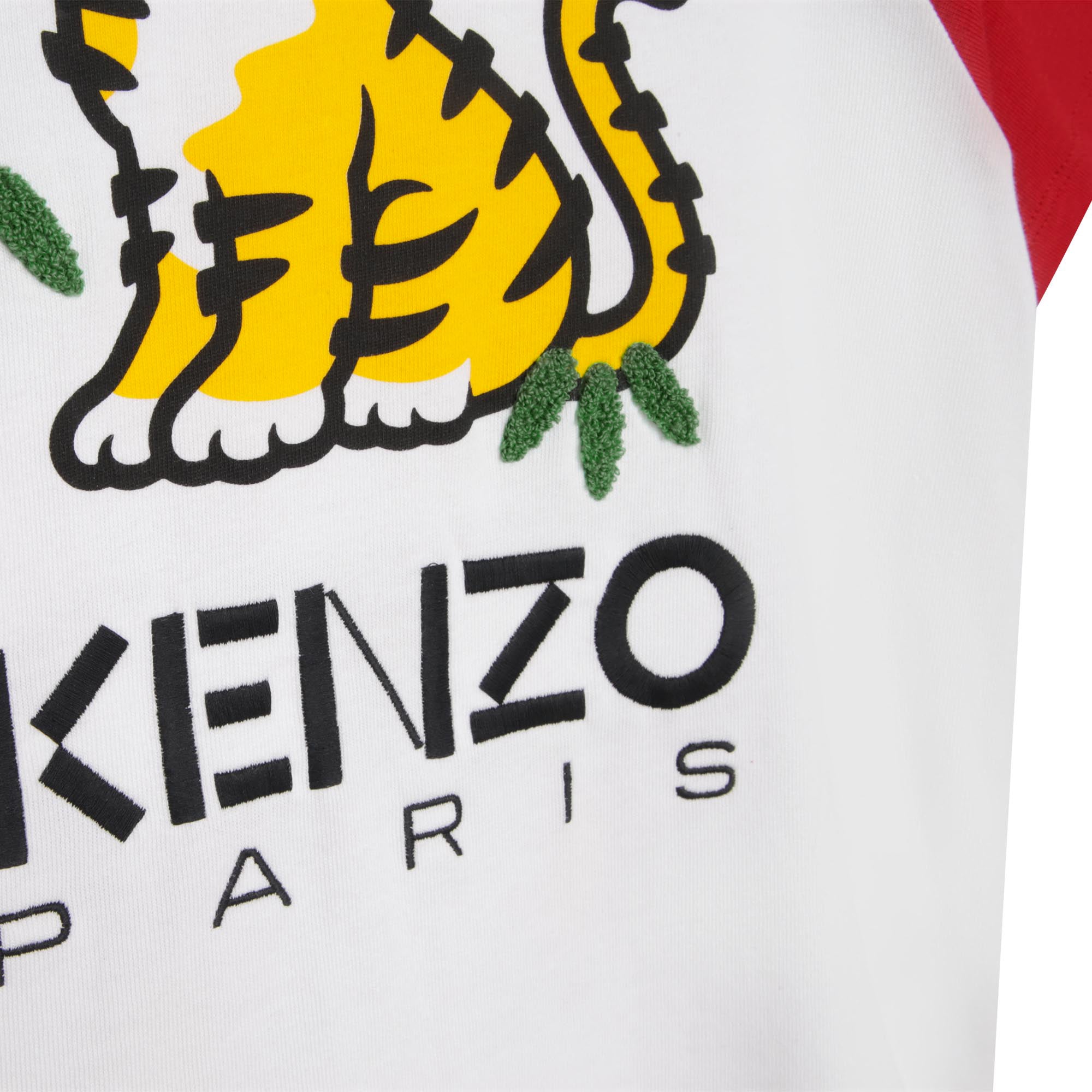 Contrast short-sleeved T-shirt - White