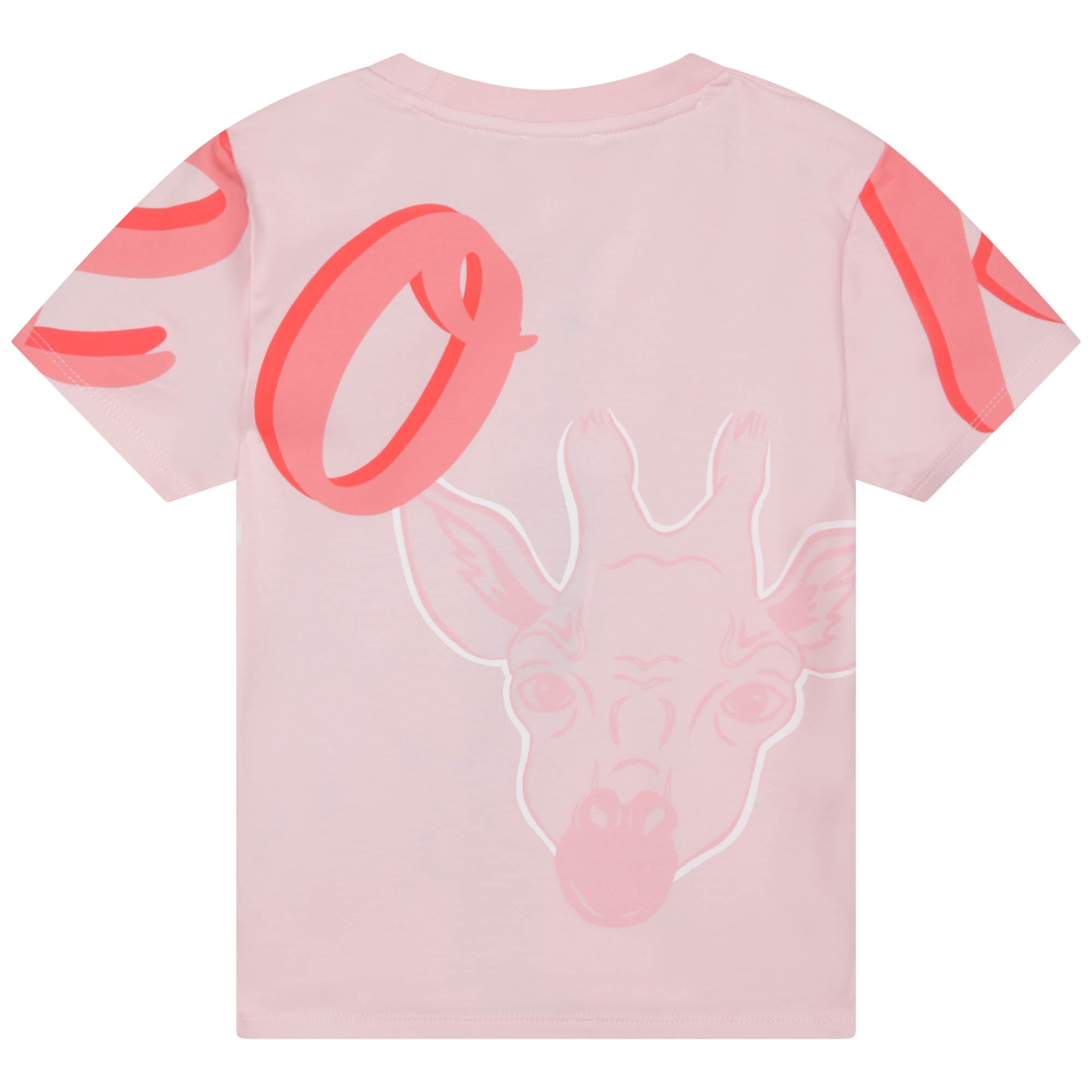 T-shirt à manches courtes imprimé Bamboo en coton - Rose Pink