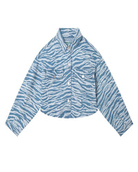Chemise en denim à motif rayures Tigre - Myosotis
