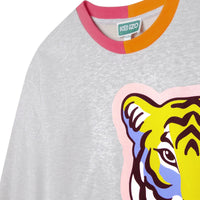 Sweatshirt manches longues en molleton chiné - Gris clair