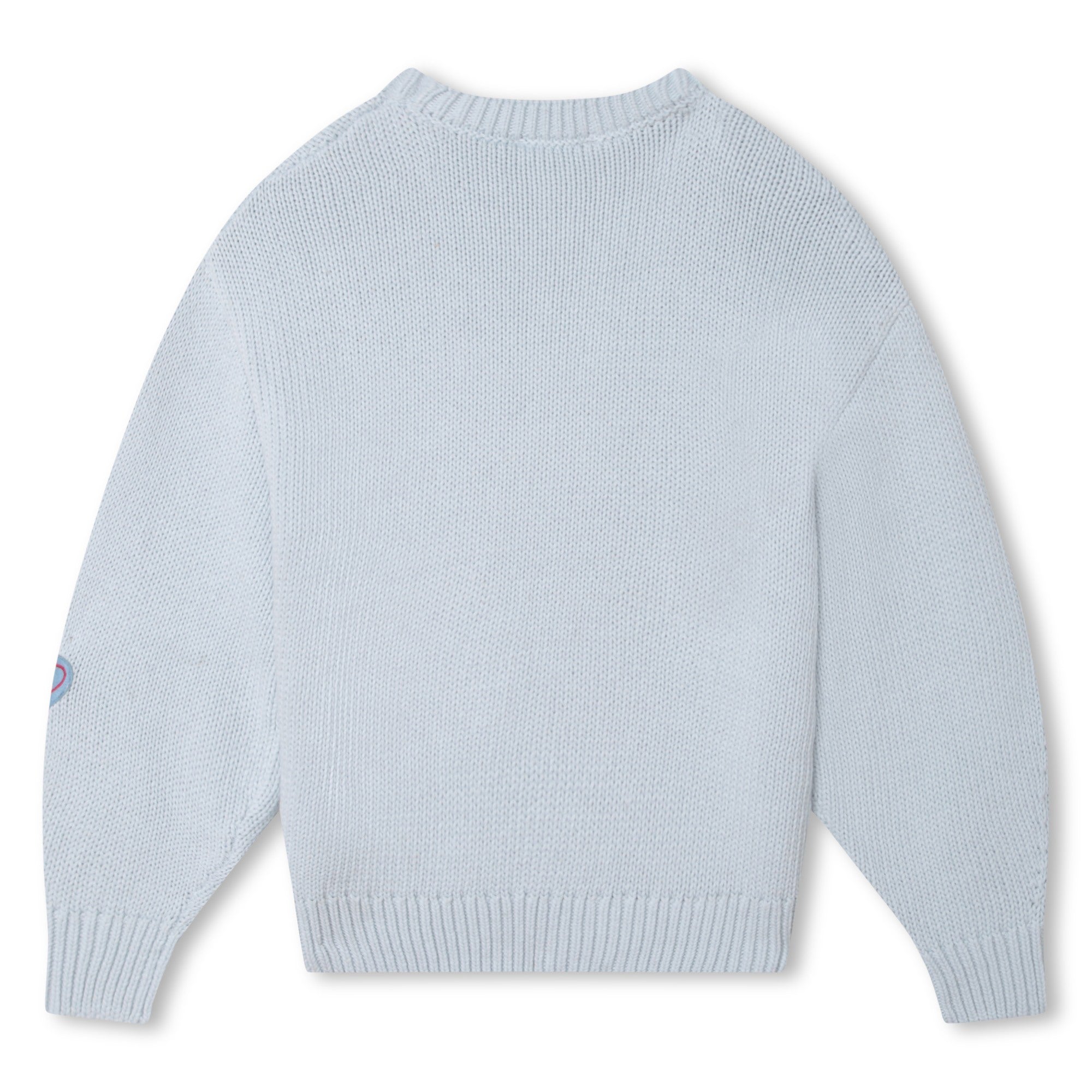 Pull manches longues tricoté - Bleu glacier
