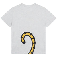 T-shirt à manches courtes chiné en coton - Glacier