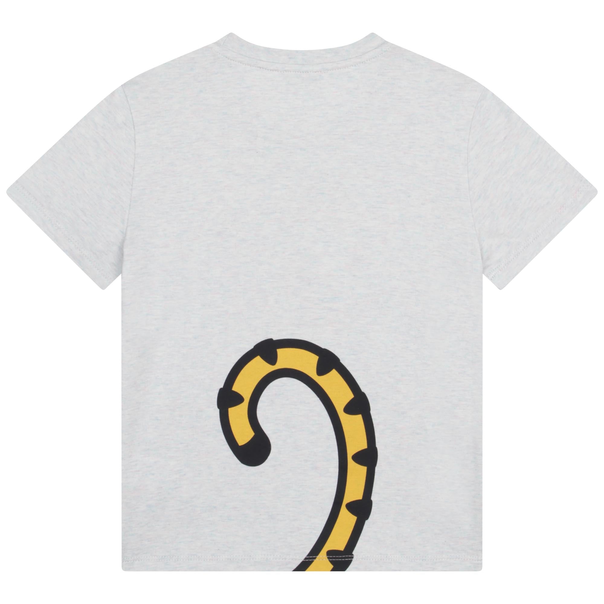 T-shirt à manches courtes chiné en coton - Glacier