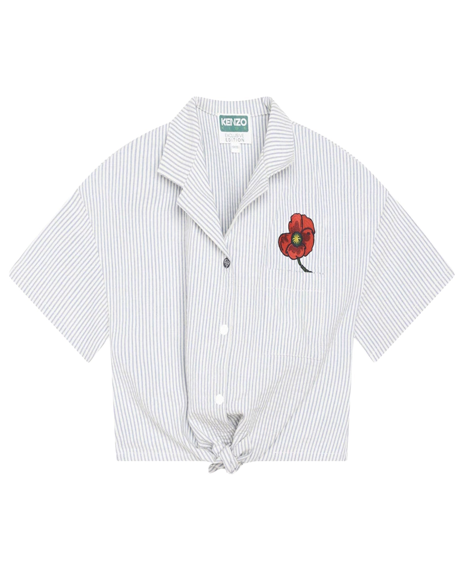 Short-sleeved cotton Hawaiian shirt - Ash