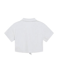Short-sleeved cotton Hawaiian shirt - Ash