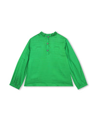 Blouse avec motif jacquard siglé - Acid green
