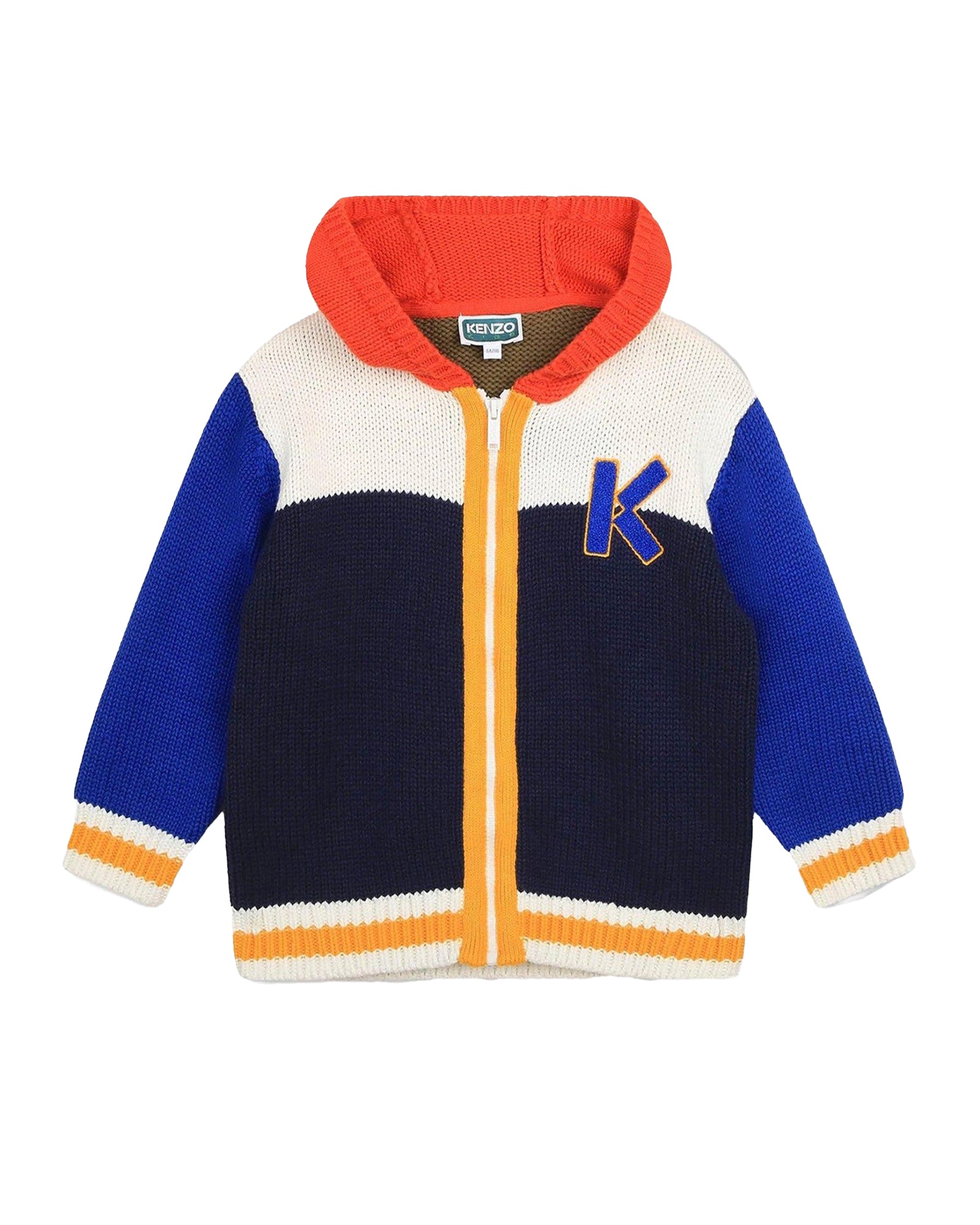 Gilet Color Block en coton - Red Currant
